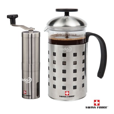 Swiss Force® Geneva Coffee Press and Grinder