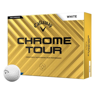 Callaway Chrome Tour Logo Golf Balls - 1 Dozen/1 Pole