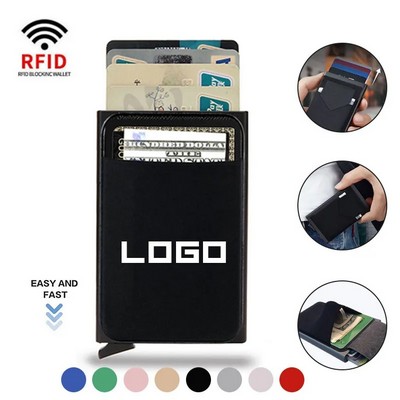 RFID Blocking Slim Aluminum Pop Up Wallet