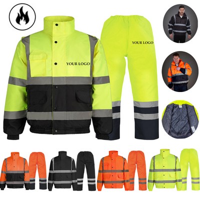 Construction High Hi Vis Workwear Work Clothes Wear Jacket