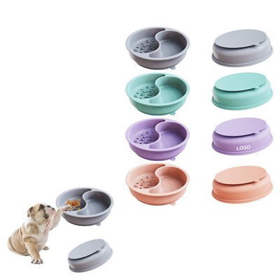 Silicone Non Slip Slow Feeder Pet Bowls