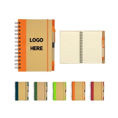 Eco Spiral Notebook with Pen