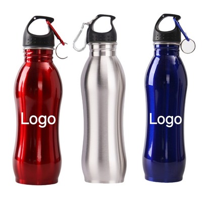 17Oz Single Wall Stainless Steel Water Bottle