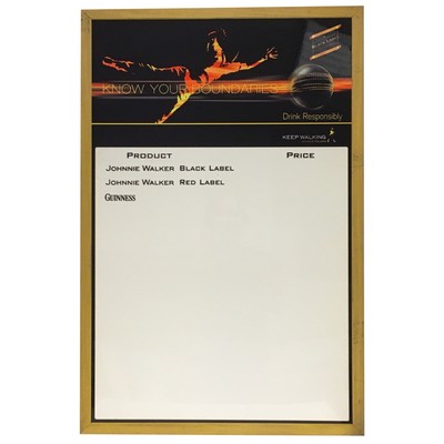 Aluminum Framed Magnetic Dry-Erase Board (24"x36")