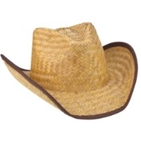 Trimmed Seagrass Straw Cowboy Hat