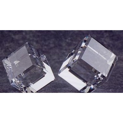 2" Optic Crystal Standing Cube