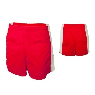 Adult 2-Ply Tricot Lightweight Track Short w/ Contrasting Side Panel