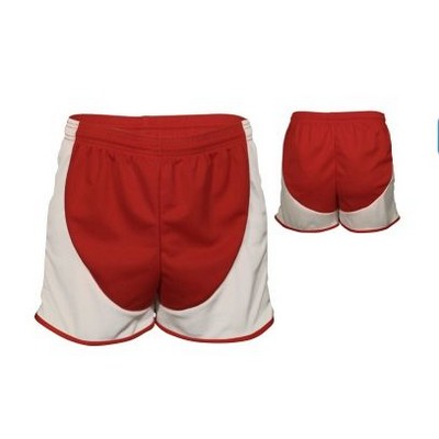 Youth Cool Mesh Track Short w/Contrast Front & Back Panel & Trim