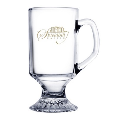 10 Oz. Glass Irish Coffee Mug (Deep Etch)