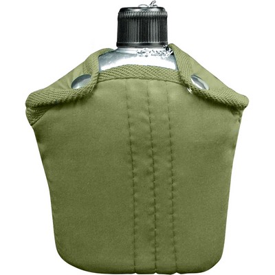 Aluminum 1 Wt. Canteen w/Cover