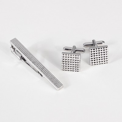 Cufflinks & Tie Bar Set