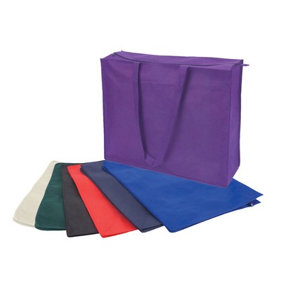 20" Non-Woven Large Zipper Tote