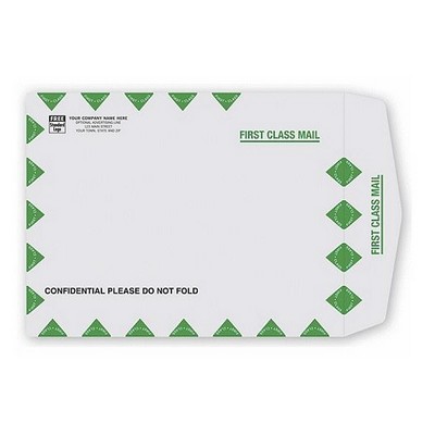 First Class Mail Gray Kraft Mailing Envelope (Open Top)