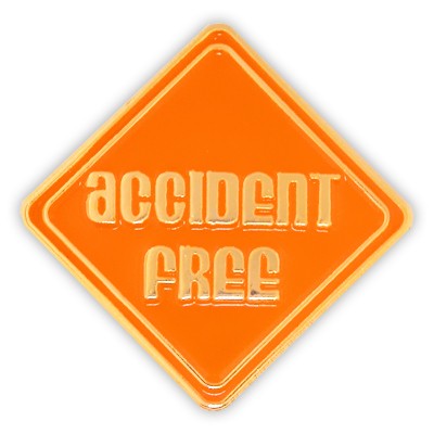 Accident Free Pin