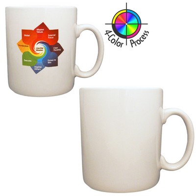 30 Oz. White Mighty Mug - 4 Color Process