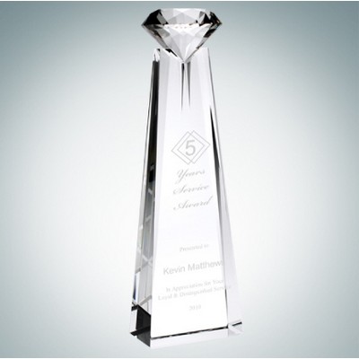 Diamond Goddess Optical Crystal Award (Medium)