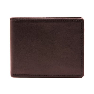 Ashlin® Designer Men's Expresso Brown Alvin 8 Pocket Slim Bi-Fold Wallet