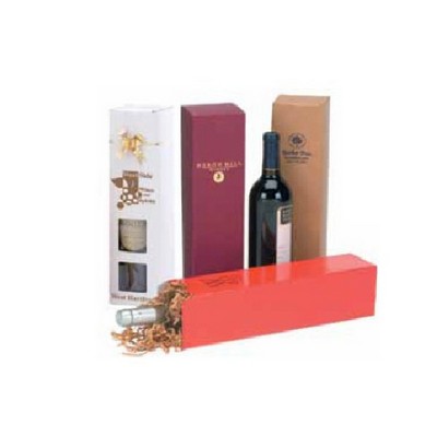 1 Piece Wine Bottle Box w/Window