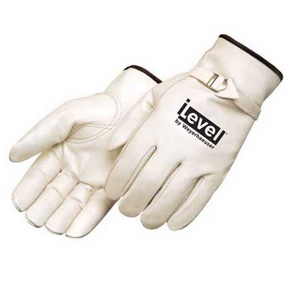 Premium Grain Cowhide Driver Glove W/Pull Strap