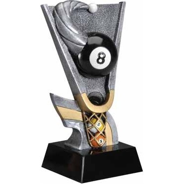 8" Billiards Motion Xtreme Resin Trophy