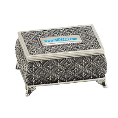 Non-Tarnish Nickel Plated Jewelry Box