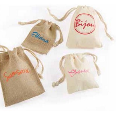 Jute Drawstring Pouch (3"x 4")