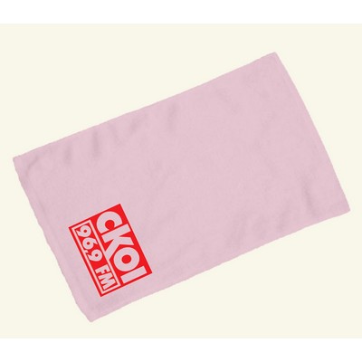 Fingertip Towel Hemmed 11x18 - Light Pink (Imprinted)