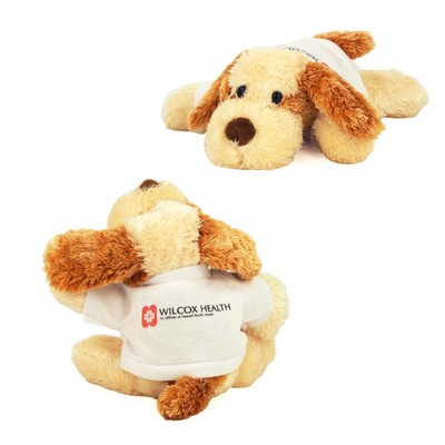 8" Scruff Dog Stuffed Animal w/T-Shirt & Full Color Imprint