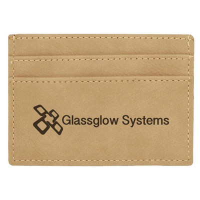 Light Brown Leather Money Clip