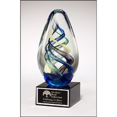 Eggshaped Art Glass Award (2.75"x7 1/8")