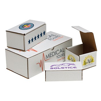 Full Color Printed White Mailer Box (15 1/8"x11 1/8"x2")