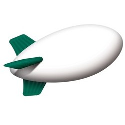 Helium Inflated Blimp, Reflex Blue (PMS 280) (20'L x 7'Dia )