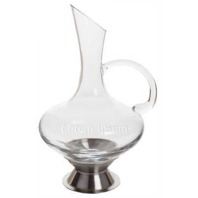 Virtual Orbital Decanter w/Silver Plated Base