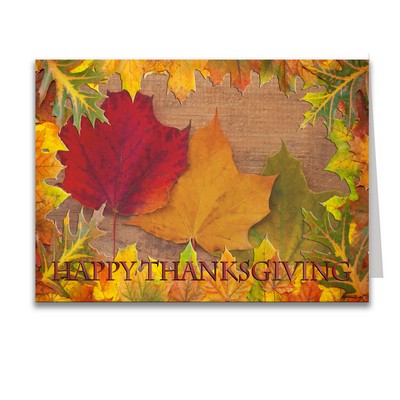 Falling Leaves Greeting Card