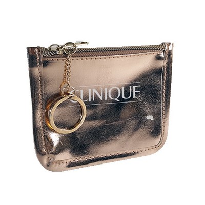 Metallic Coin Pouch w/Keyring