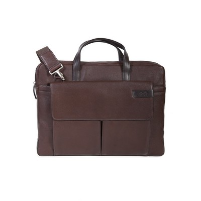 Sierra Leather Workbag w/Removable Shoulder Strap