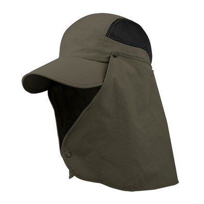 Taslon UV Cap w/ Removable Neck Flap