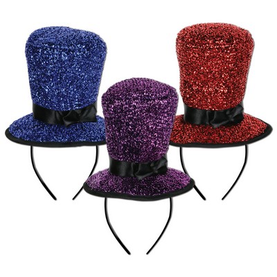 Sparkling Top Hat Headbands