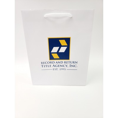 Full Color Printed Matte Laminated Eurotote Bag (8"x4"x10")