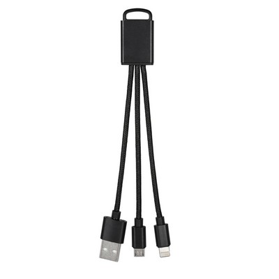 Penta 3-in-1 Braided Key Chain USB Cable