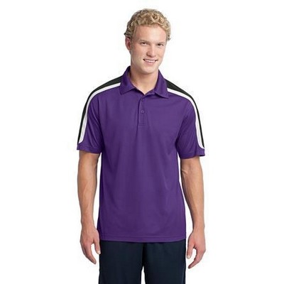 Sport-Tek® Tricolor Shoulder Micropique Sport-Wick® Polo Shirt