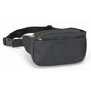 Heathered 3-Zipper Fanny Pack