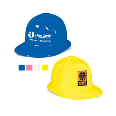 Plastic Construction Hat with Custom Printed Paper Icon