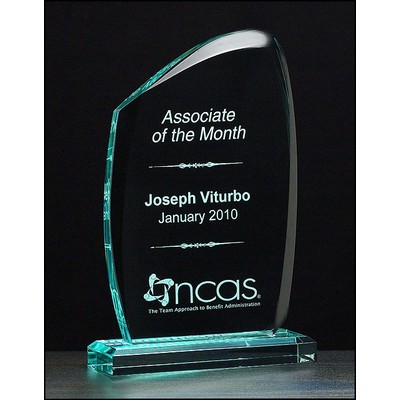 Tidal Series 3/4" Thick Jade Acrylic Award (4.25"x 7.25")