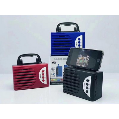 Mobile Phone Stand USB TF Card Radio Speaker