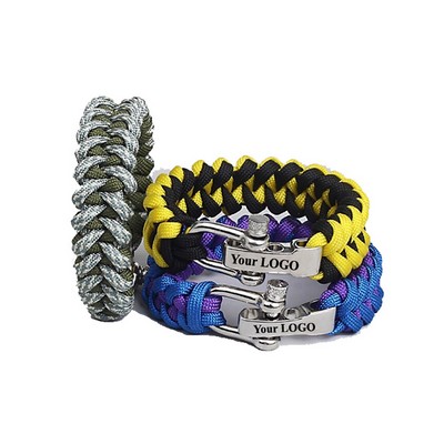 Paracord Bracelet With Metal Buckle