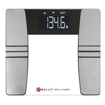 Bally Total Fitness® Clear Digital Body Analysis Bathroom Scale