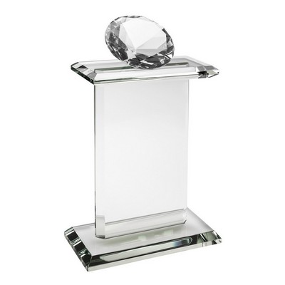 Diamond Topped Pedestal Award (7½"x5"x2½")