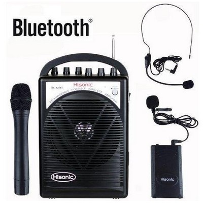 Hisonic® Rechargeable & Portable PA System w/Built-In VHF Wireless Microphone