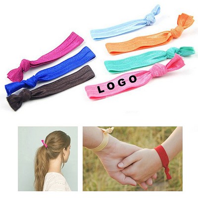 Knotted Elastic Hair Band Wristband for women